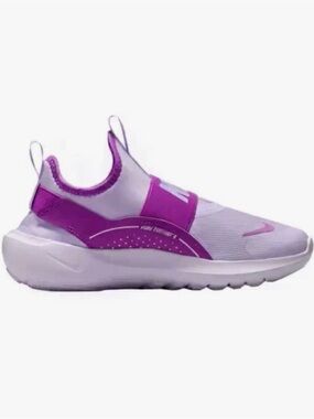 Nike Big Girls Purple Flex Runner Slip On Running Shoes Youth Size 5